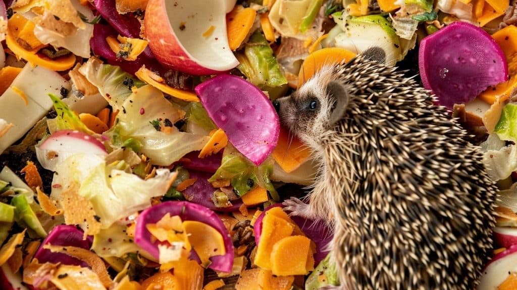 Épluchures de légumes : les hérissons en raffolent… et reviennent tous les soirs
