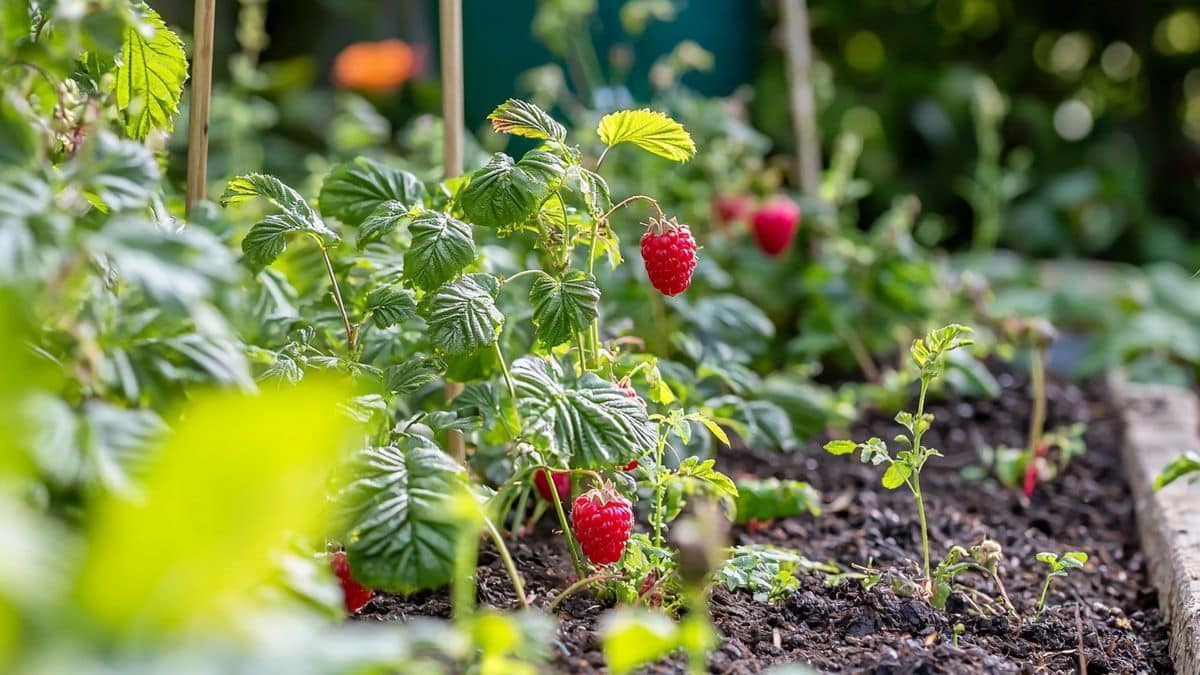 Le duo naturel à mettre au pied des framboisiers pour doubler la récolte en un mois