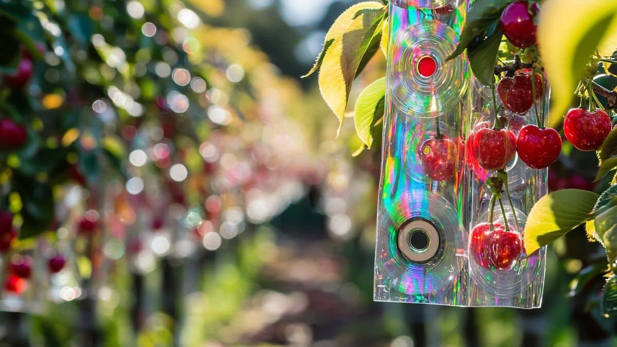 Pourquoi suspendre des CD dans les arbres peut vraiment sauver votre récolte de cerises cette année