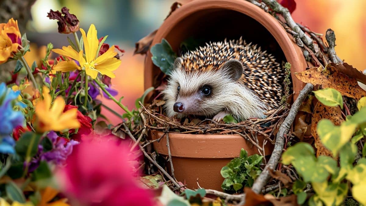 Un abri pour hérisson fait maison avec 3 objets du quotidien : vos plantes vous diront merci