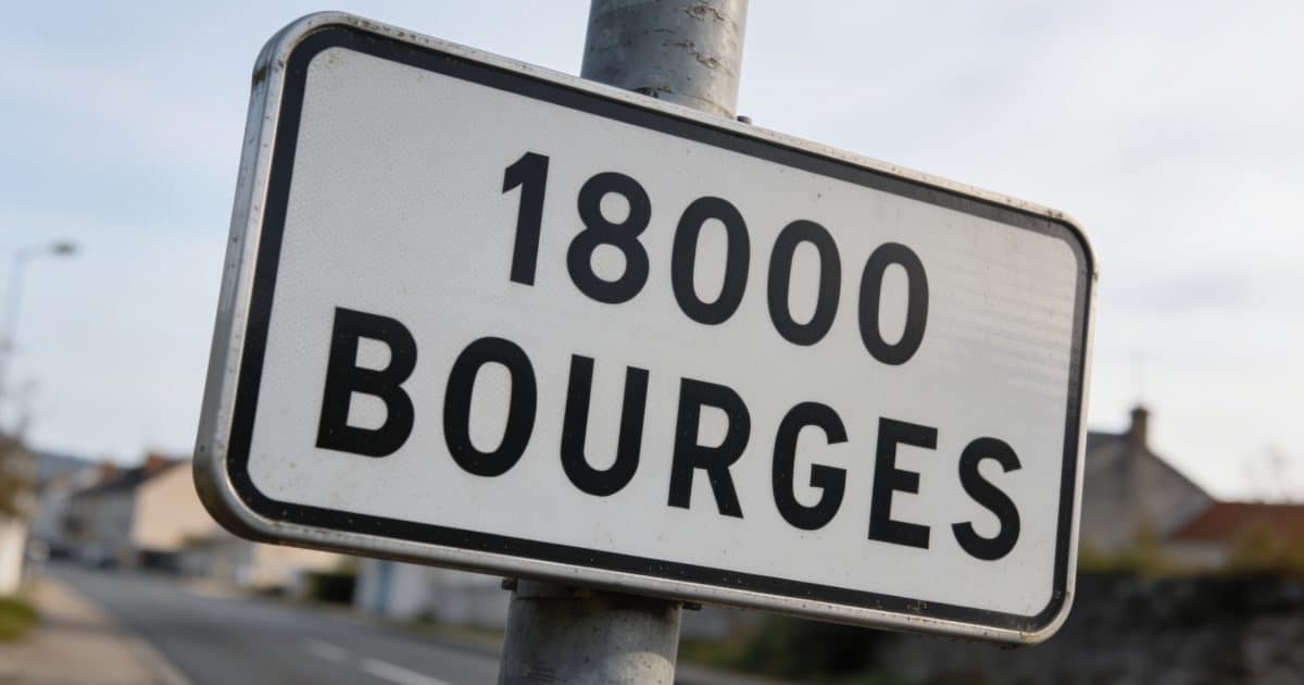 panneaux de signalisation indiquant le code postal de Bourges